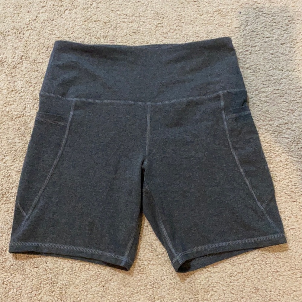 Gray Biker Shorts